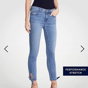 Ann Taylor Decowash 4P curvy skinny crop jeans NWT